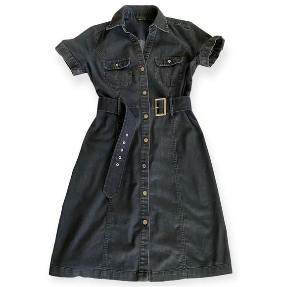 Apt. 9 Chambray Shirtdress with Buckle Belt Size 4 - Picture 1 of 15